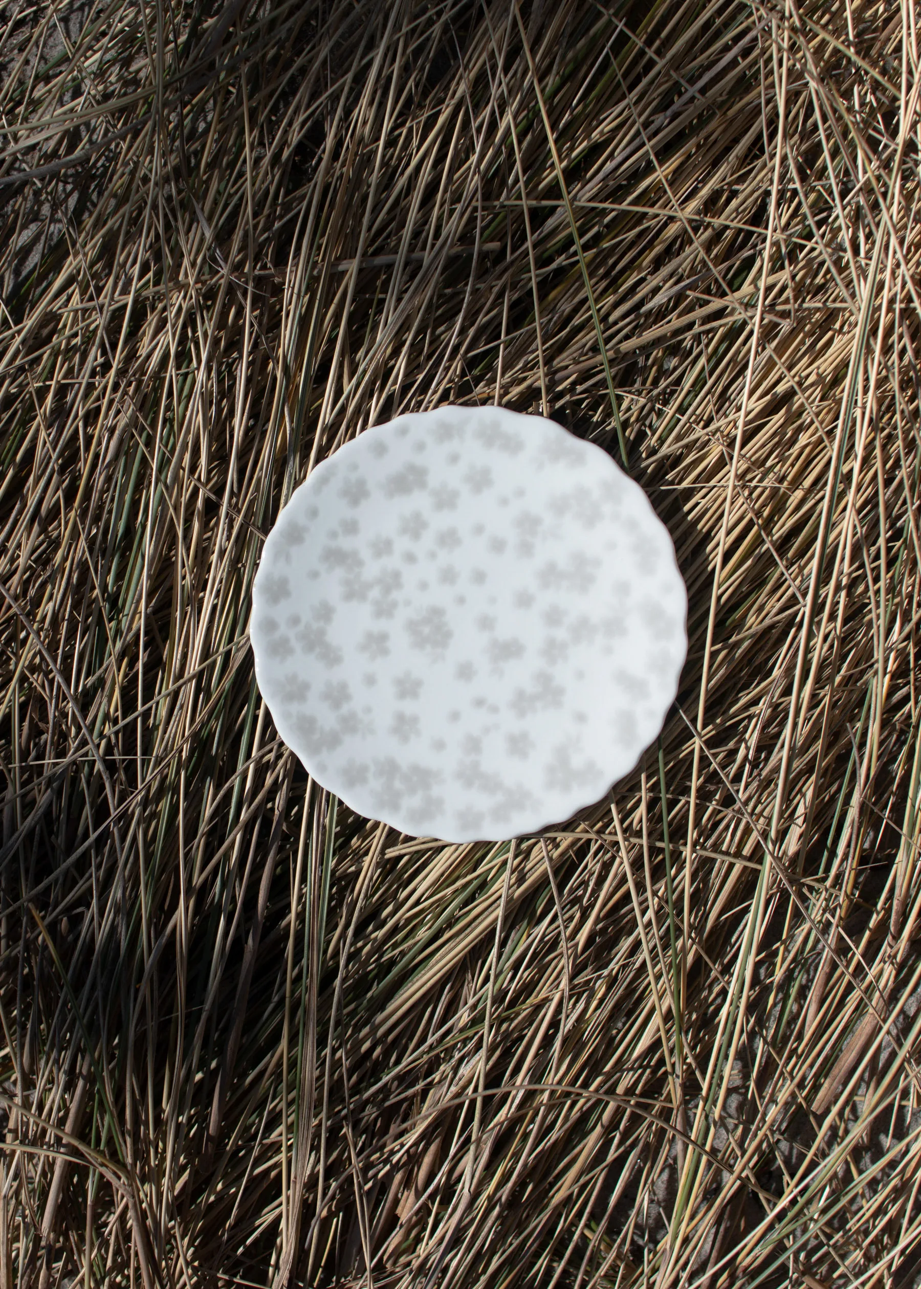 Assiette Slåpeblom Ø13 cm, Gris Wik & Walsøe