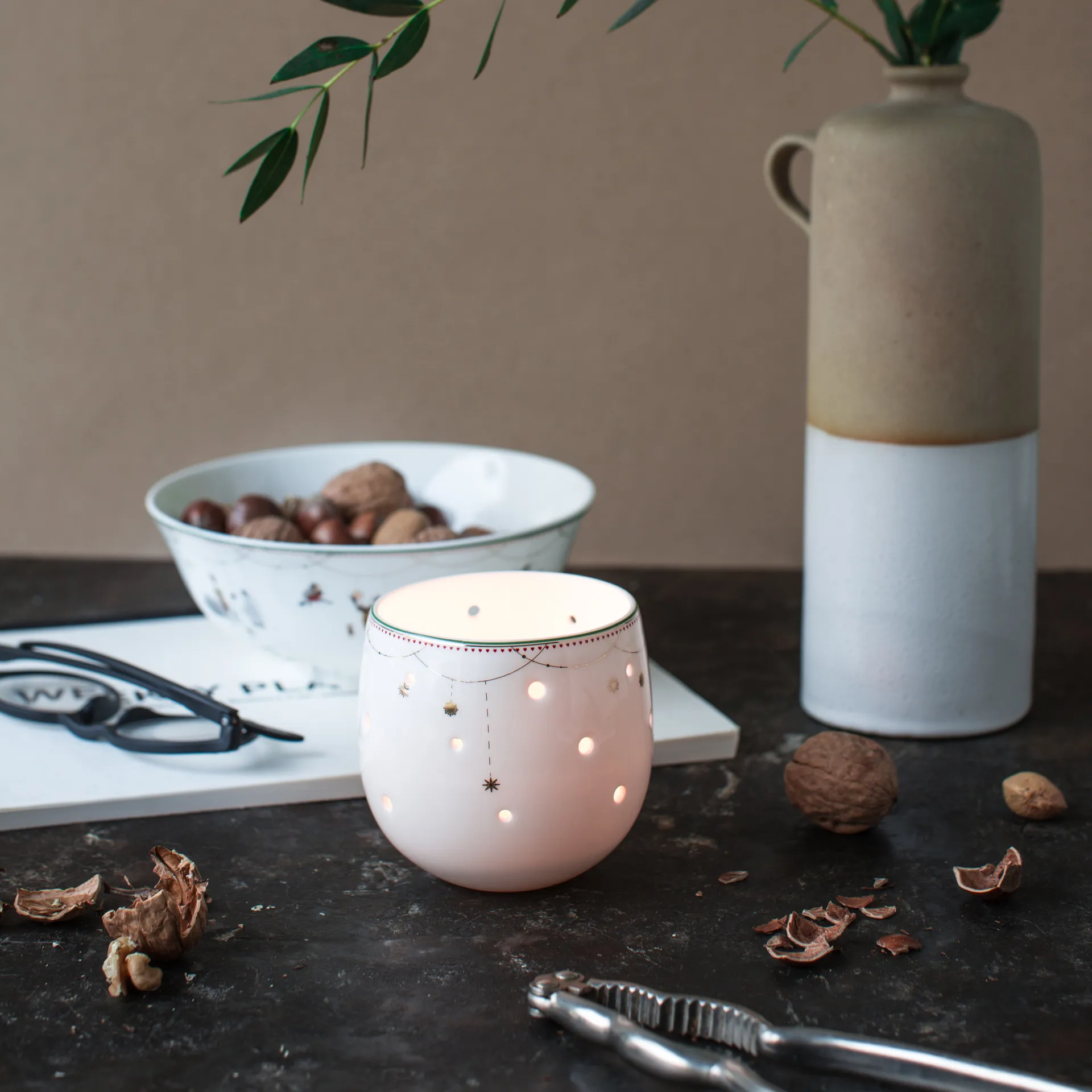 Bol-Photophore Julemorgen, 8 cm Wik & Walsøe