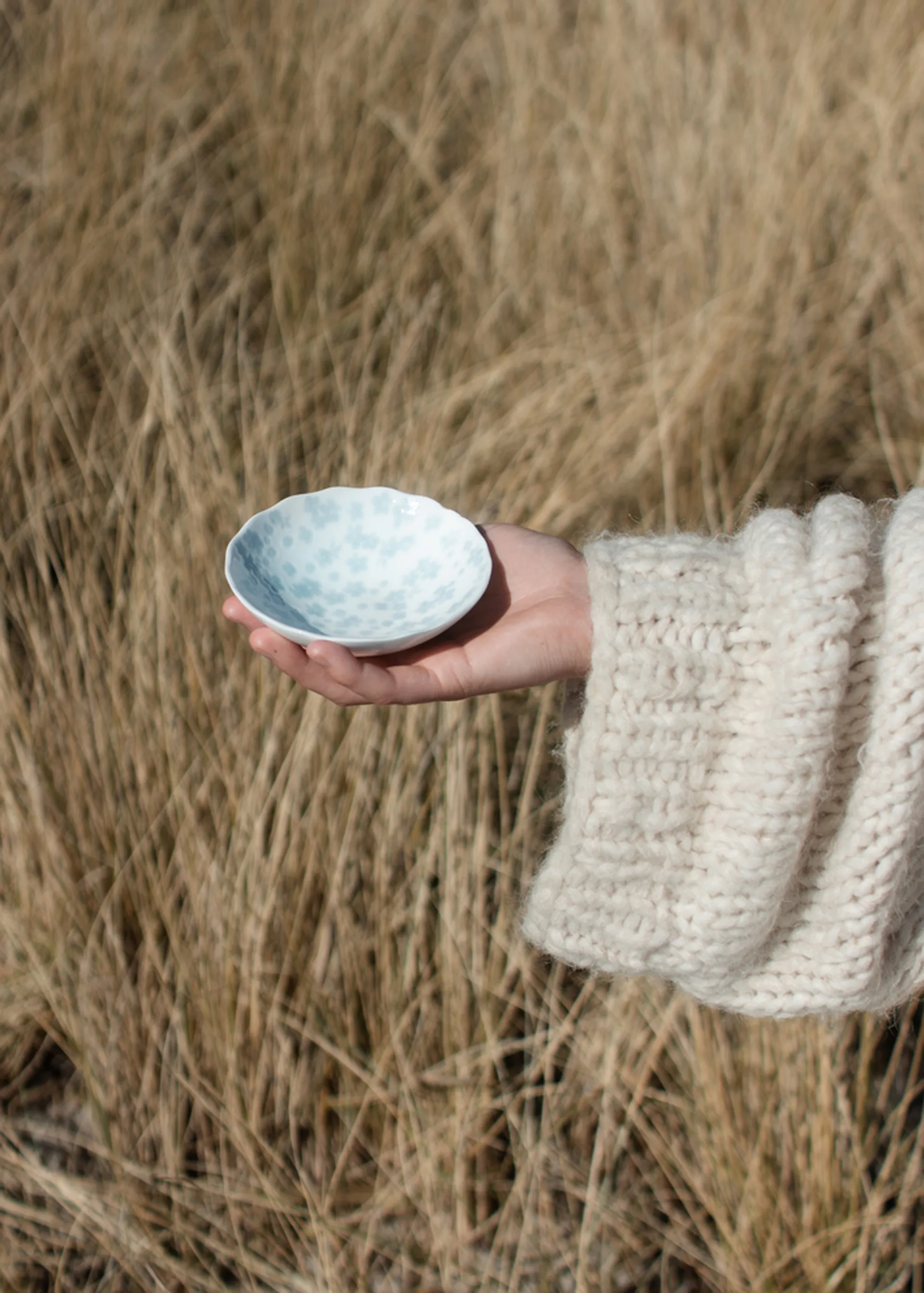 Bol Slåpeblom Ø12 cm, Bleu Wik & Walsøe