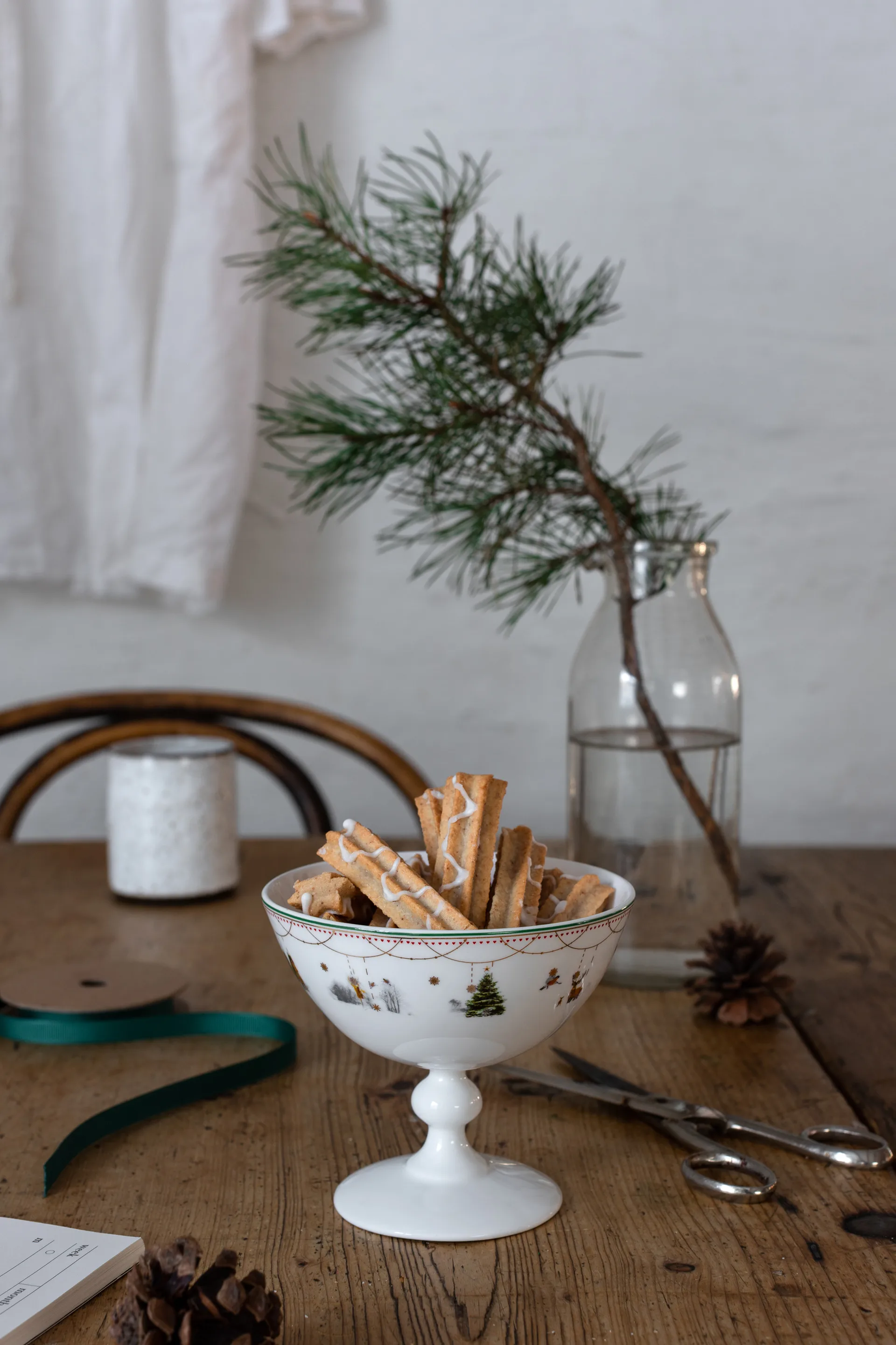 Bol sur pied Julemorgen Story, Ø13 cm Wik & Walsøe