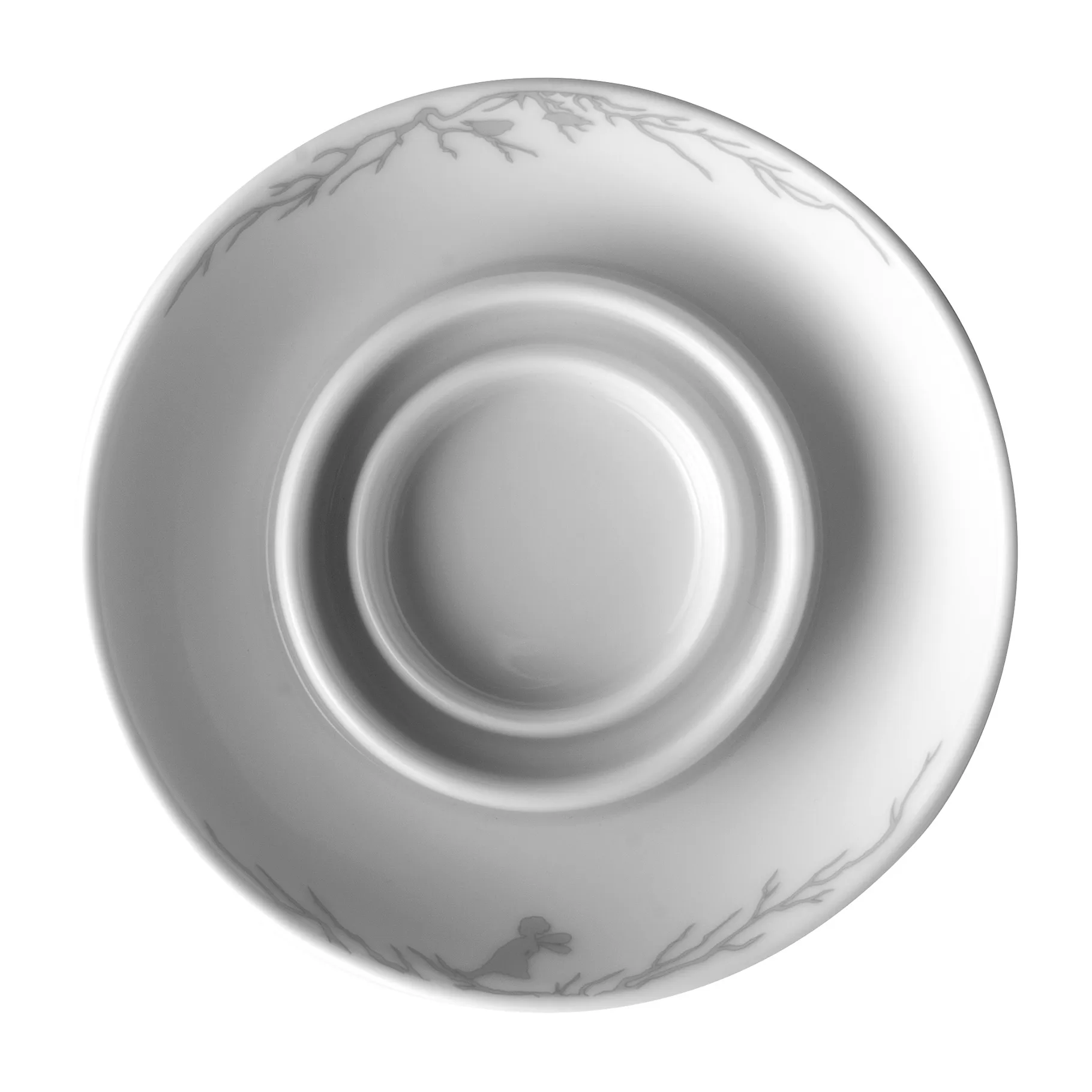 Bougeoir Alv Ø14 cm, Blanc-gris Wik & Walsøe