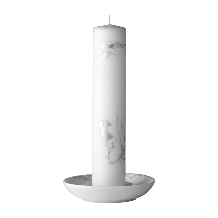 Bougeoir Alv Ø14 cm, Blanc-gris Wik & Walsøe