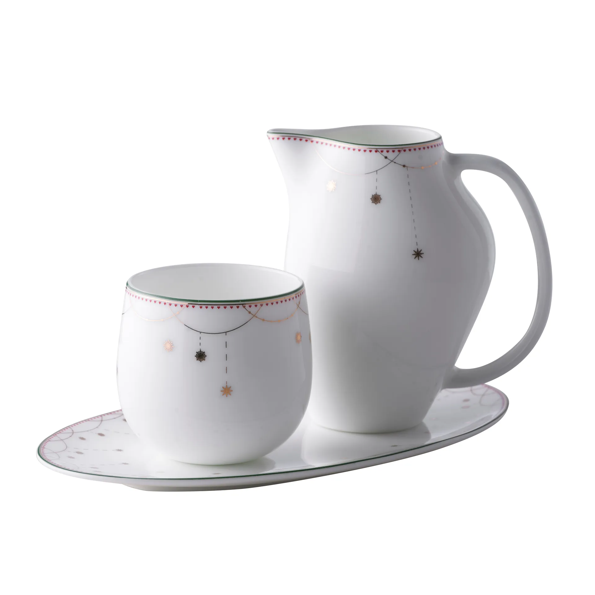 Ensemble sucrier et pot à lait Julemorgen, 1 Set Wik & Walsøe
