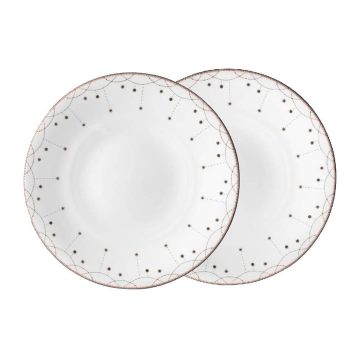 Julemorgen Girlander assiette Ø28 cm, lot de 2 - Blanc - Wik & Walsøe
