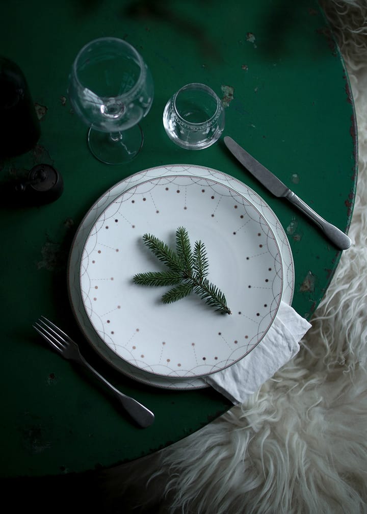 Julemorgen Girlander assiette Ø28 cm, lot de 2, Blanc Wik & Walsøe