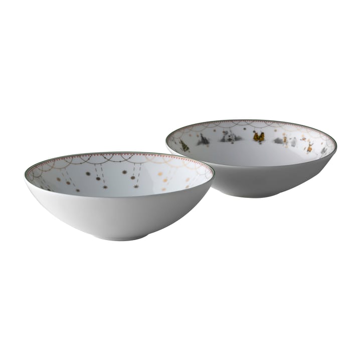Julemorgen Story & Girlander petit bol, lot de 2 - Ø12 cm - Wik & Walsøe