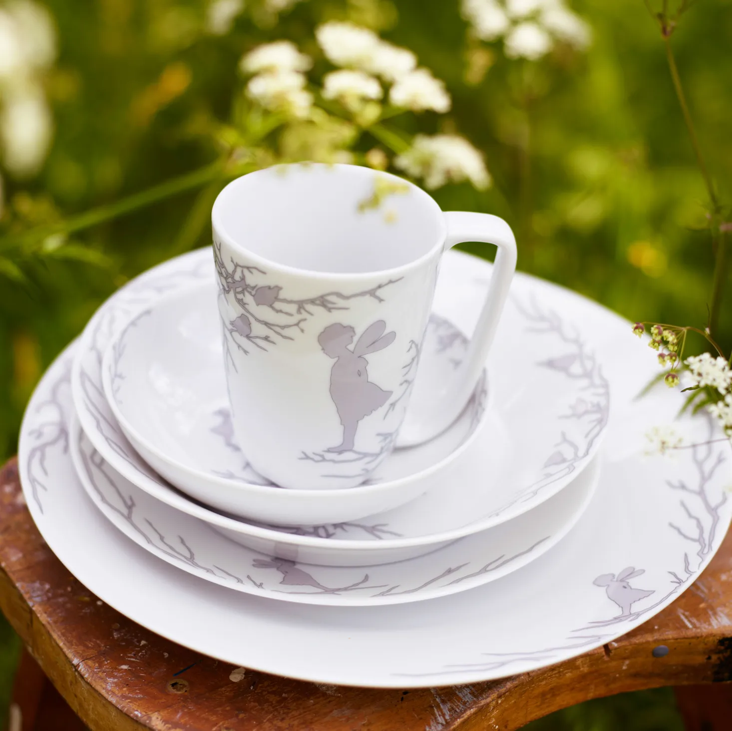 Mug Alv 30 cl, blanc-argent Wik & Walsøe