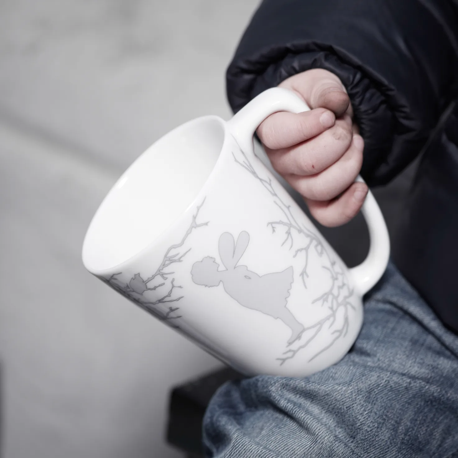 Mug Alv 30 cl, blanc-argent Wik & Walsøe