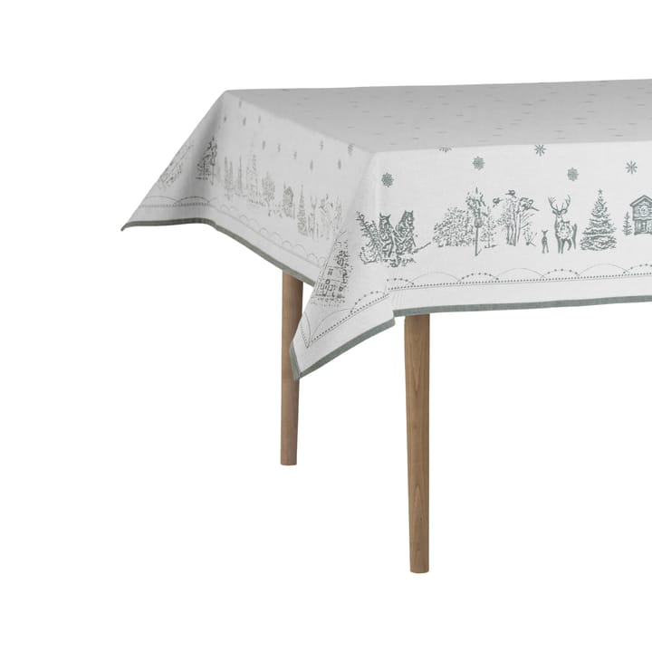 Nappe Julemorgen, Blanc-vert, 140x240 cm Wik & Walsøe