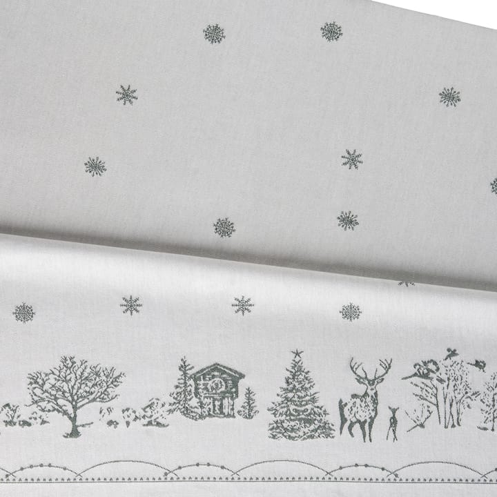 Nappe Julemorgen - Blanc-vert, 140x240 cm - Wik & Walsøe