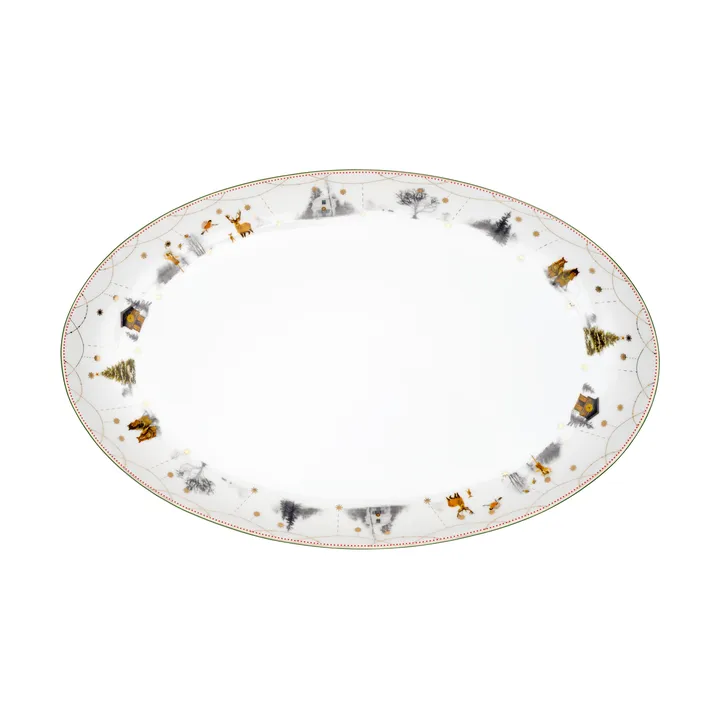 Plat ovale Julemorgen Story - 39 cm - Wik & Walsøe