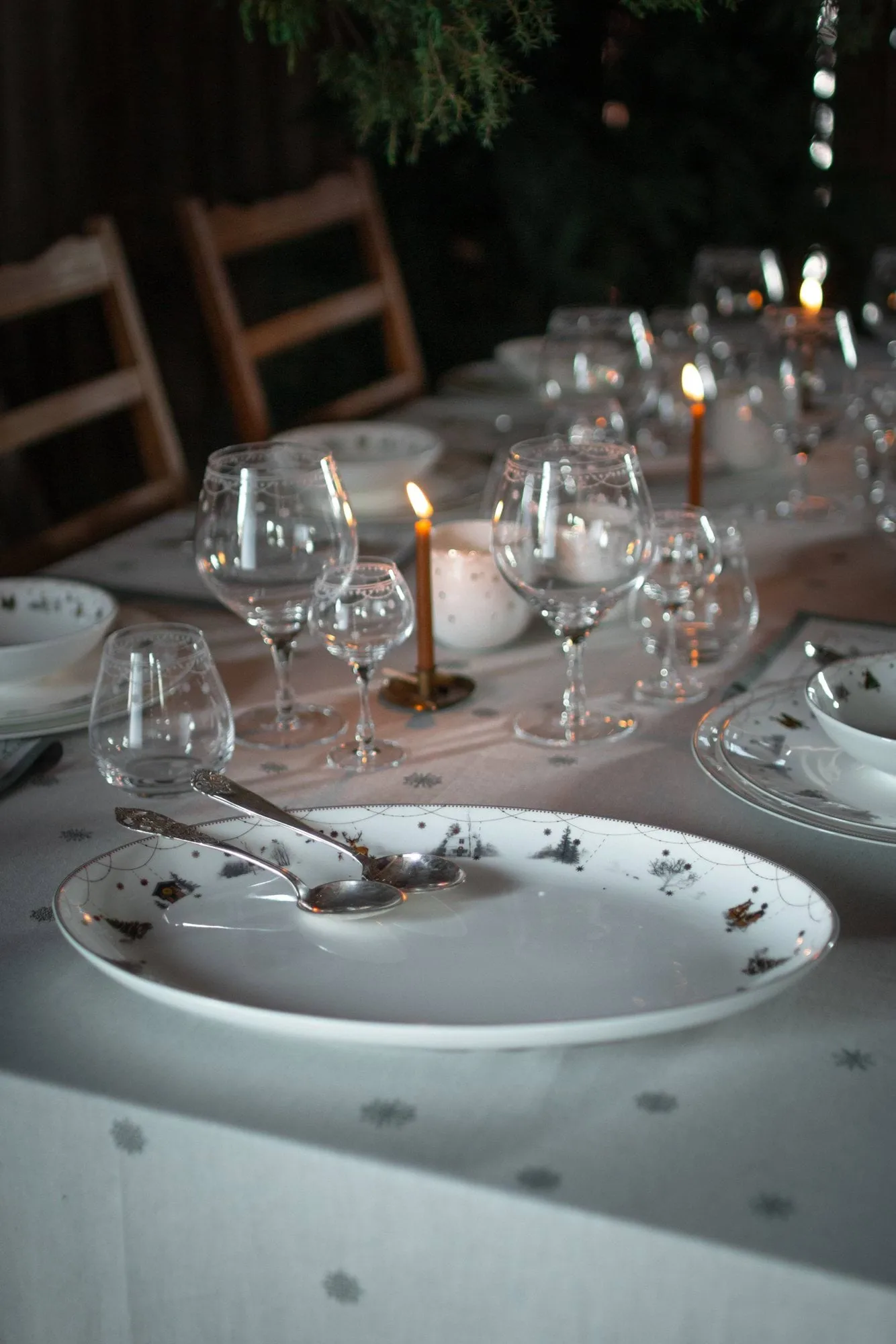 Plat ovale Julemorgen Story, 39 cm Wik & Walsøe