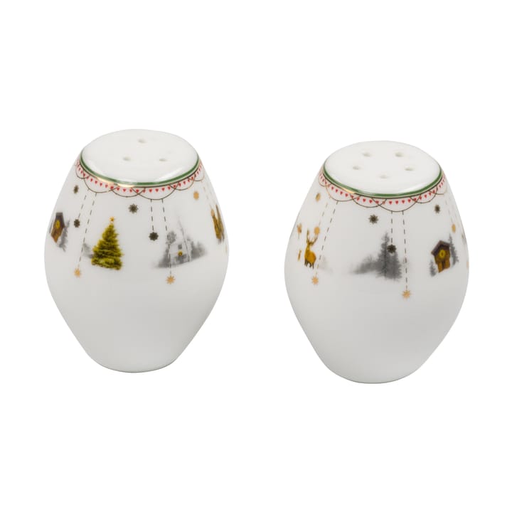 Salière & poivrière Julemorgen Story, 2 pièces - Blanc - Wik & Walsøe