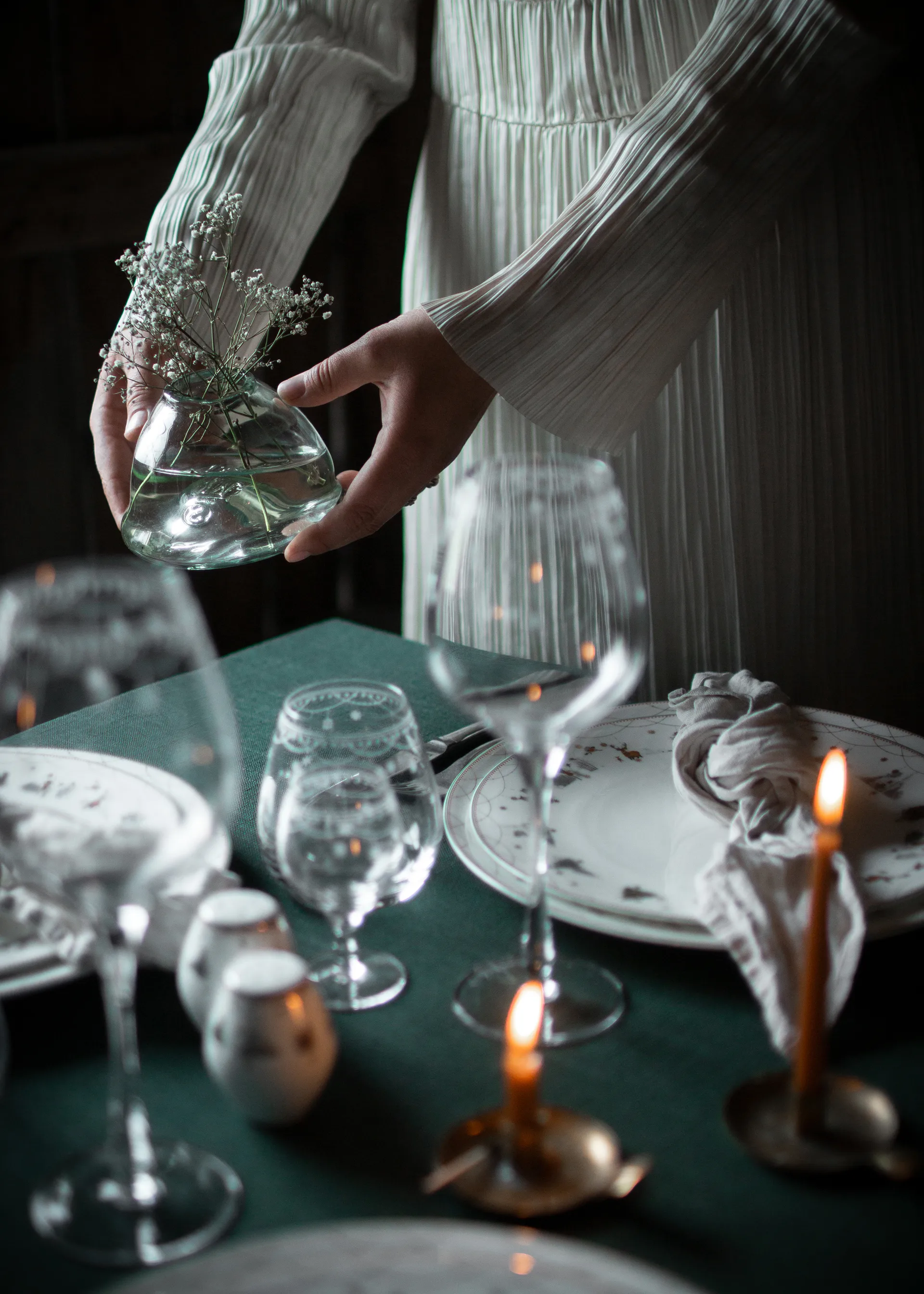 Salière & poivrière Julemorgen Story, 2 pièces, Blanc Wik & Walsøe