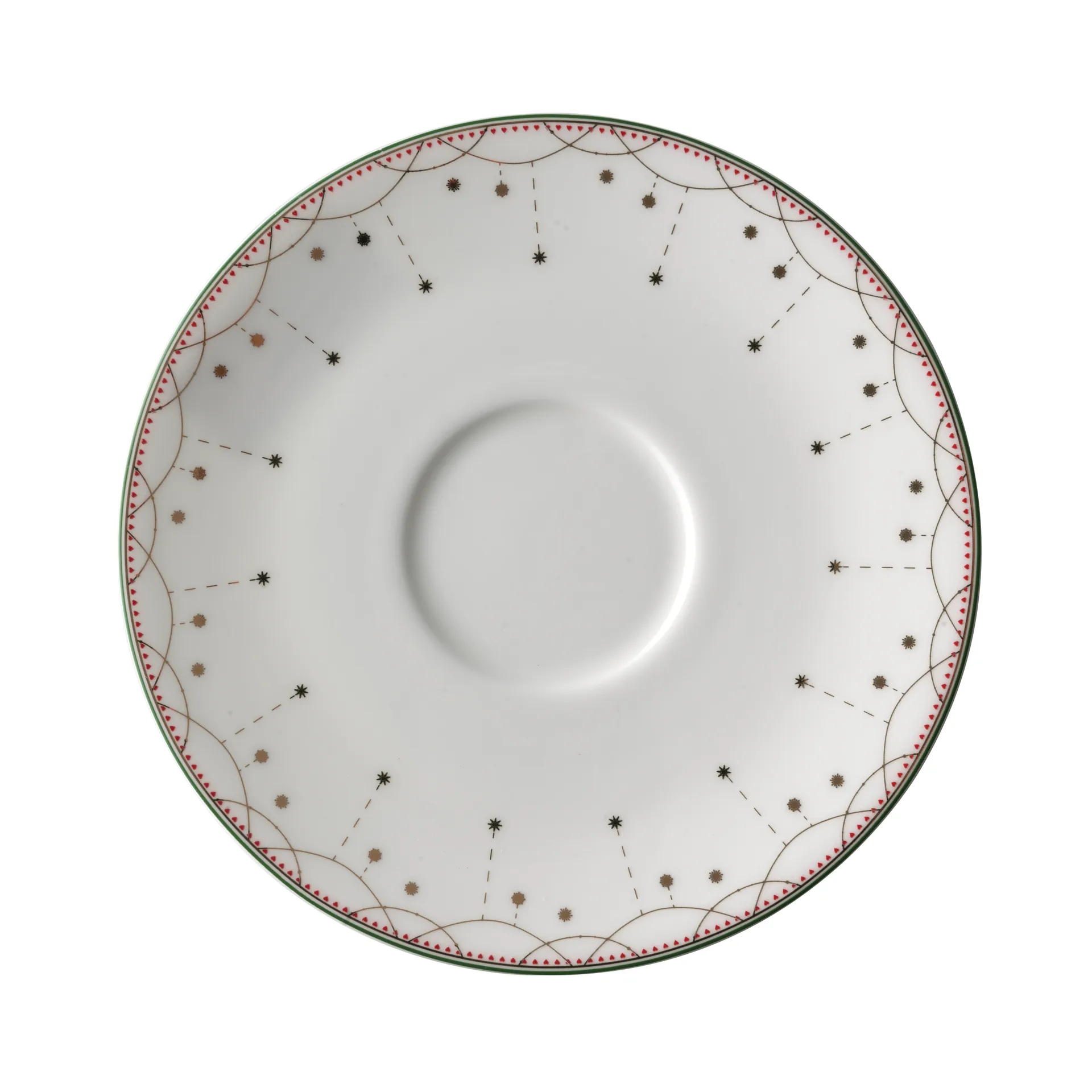Soucoupe pour tasse 30cl Julemorgen, blanc Wik & Walsøe