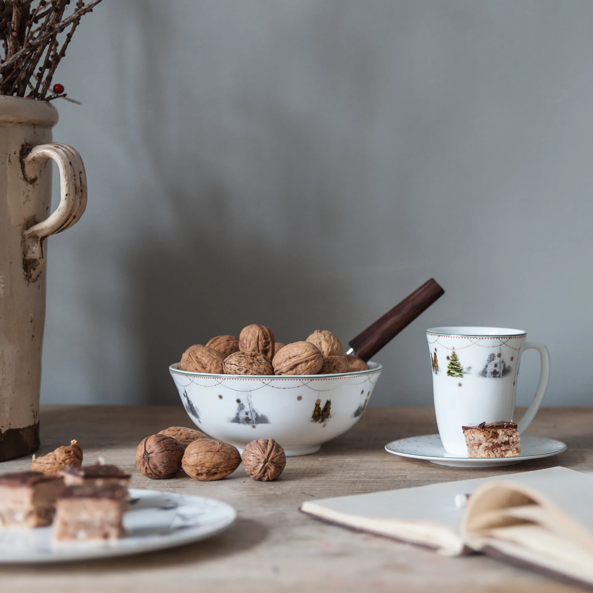 Soucoupe pour tasse 30cl Julemorgen, blanc Wik & Walsøe