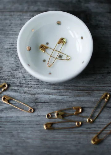 Stjernedryss bol Ø6 cm - Blanc - Wik & Walsøe