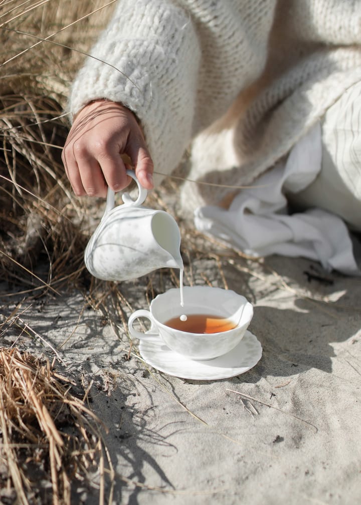 Tasse à thé et soucoupe Slåpeblom 30 cl - Gris - Wik & Walsøe