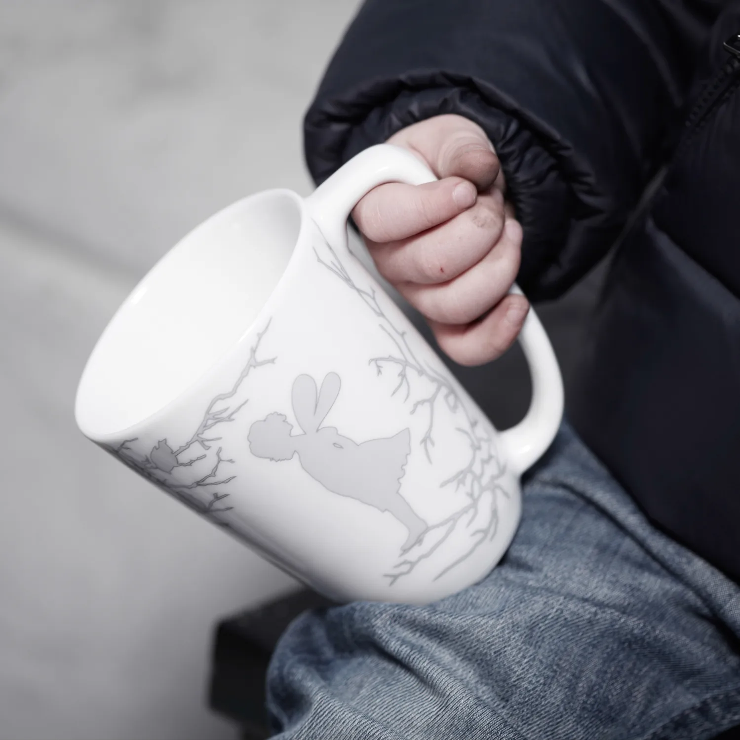 Tasse Alv 30 cl avec emballage cadeau, Gris Wik & Walsøe