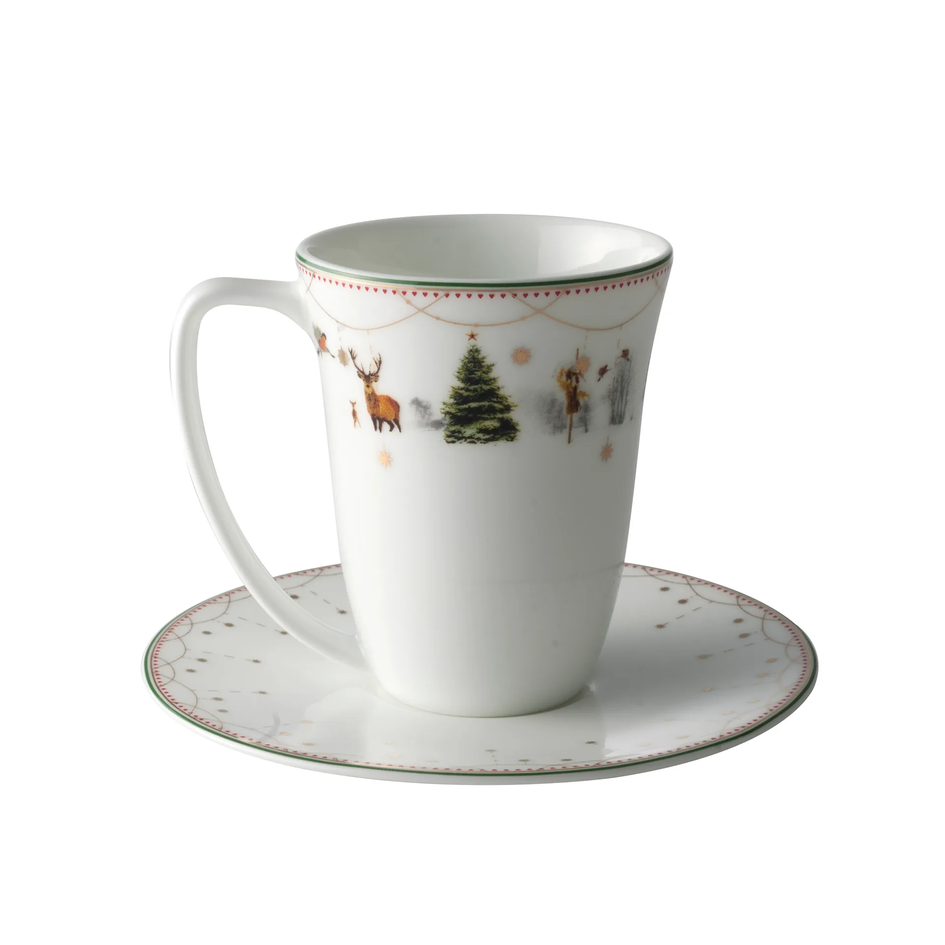 Tasse et soucoupe Julemorgen 20 cl, blanc Wik & Walsøe