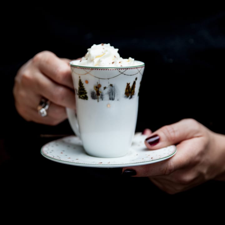 Tasse et soucoupe Julemorgen 20 cl - blanc - Wik & Walsøe