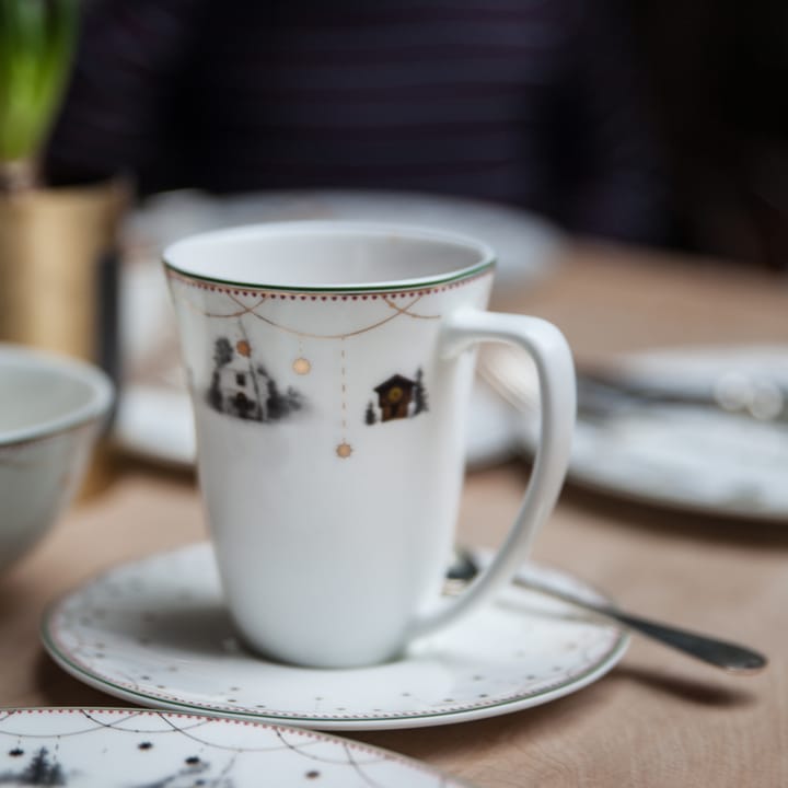 Tasse et soucoupe Julemorgen 20 cl - blanc - Wik & Walsøe