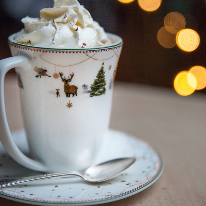 Tasse et soucoupe Julemorgen 20 cl, blanc Wik & Walsøe