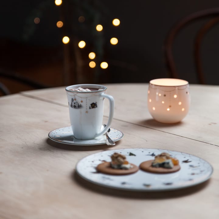 Tasse et soucoupe Julemorgen 20 cl - blanc - Wik & Walsøe