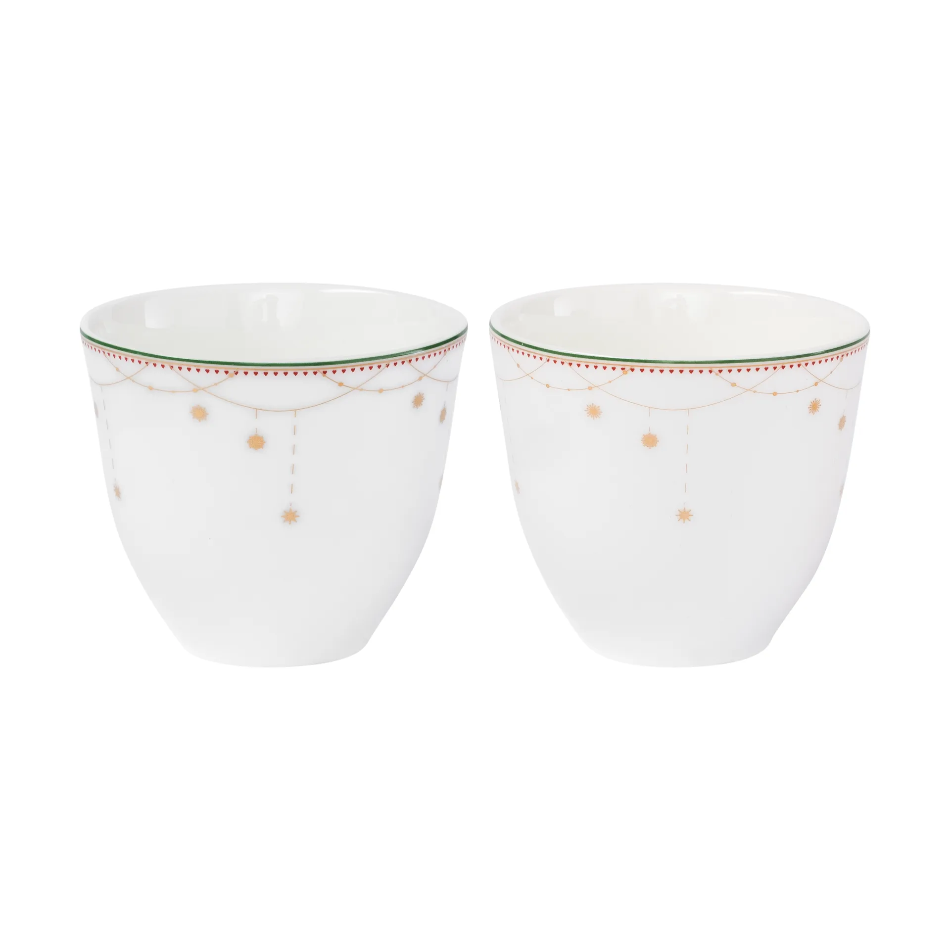 Tasse Julemorgen Guirlande 20 cl, pack de 2, Blanc Wik & Walsøe