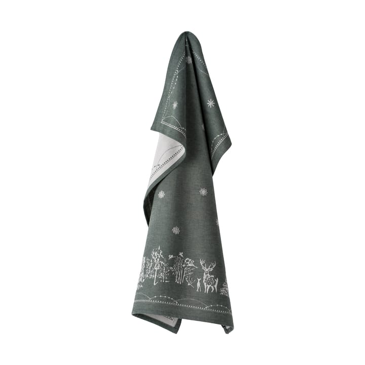 Torchon de cuisine Julemorgen 50x70 cm - Blanc-vert - Wik & Walsøe