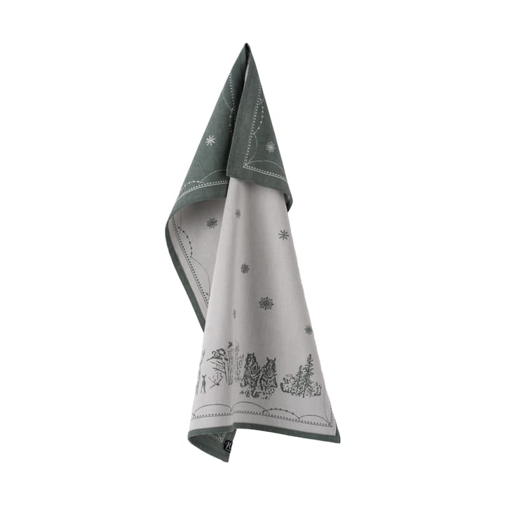 Torchon de cuisine Julemorgen 50x70 cm, Blanc-vert Wik & Walsøe