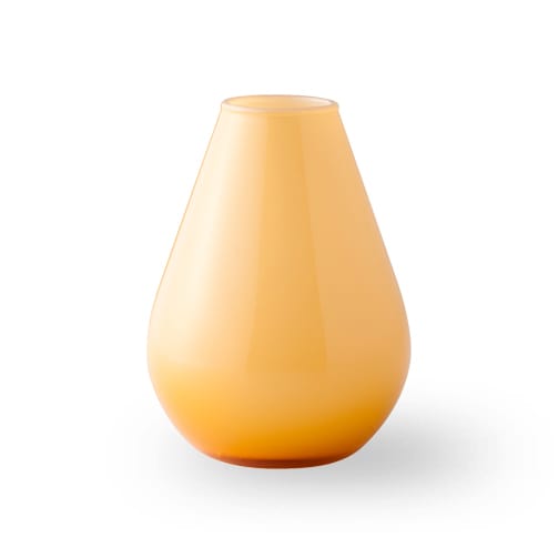Vase en verre Falla 10 cm - Jaune-blanc - Wik & Walsøe