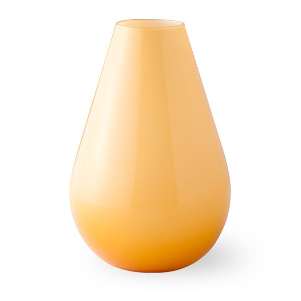 Vase en verre Falla 25 cm - Jaune-blanc - Wik & Walsøe