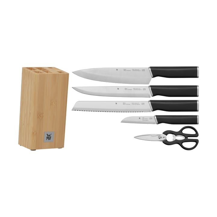 Bloc de couteaux Kineo avec 4 couteaux et ciseaux - Acier inoxydable - WMF