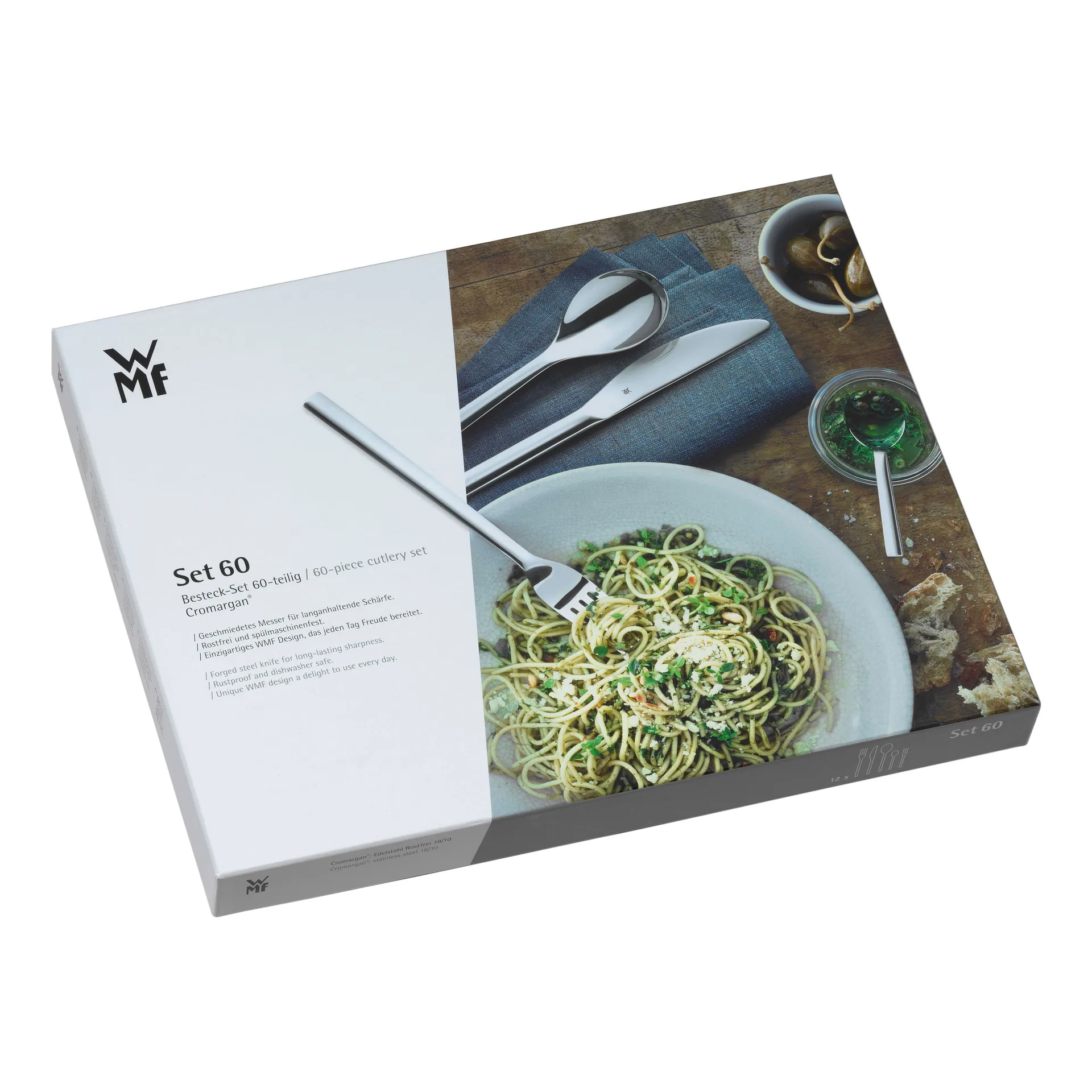 Couverts cromargan brillants Palermo, 60 Pièces WMF