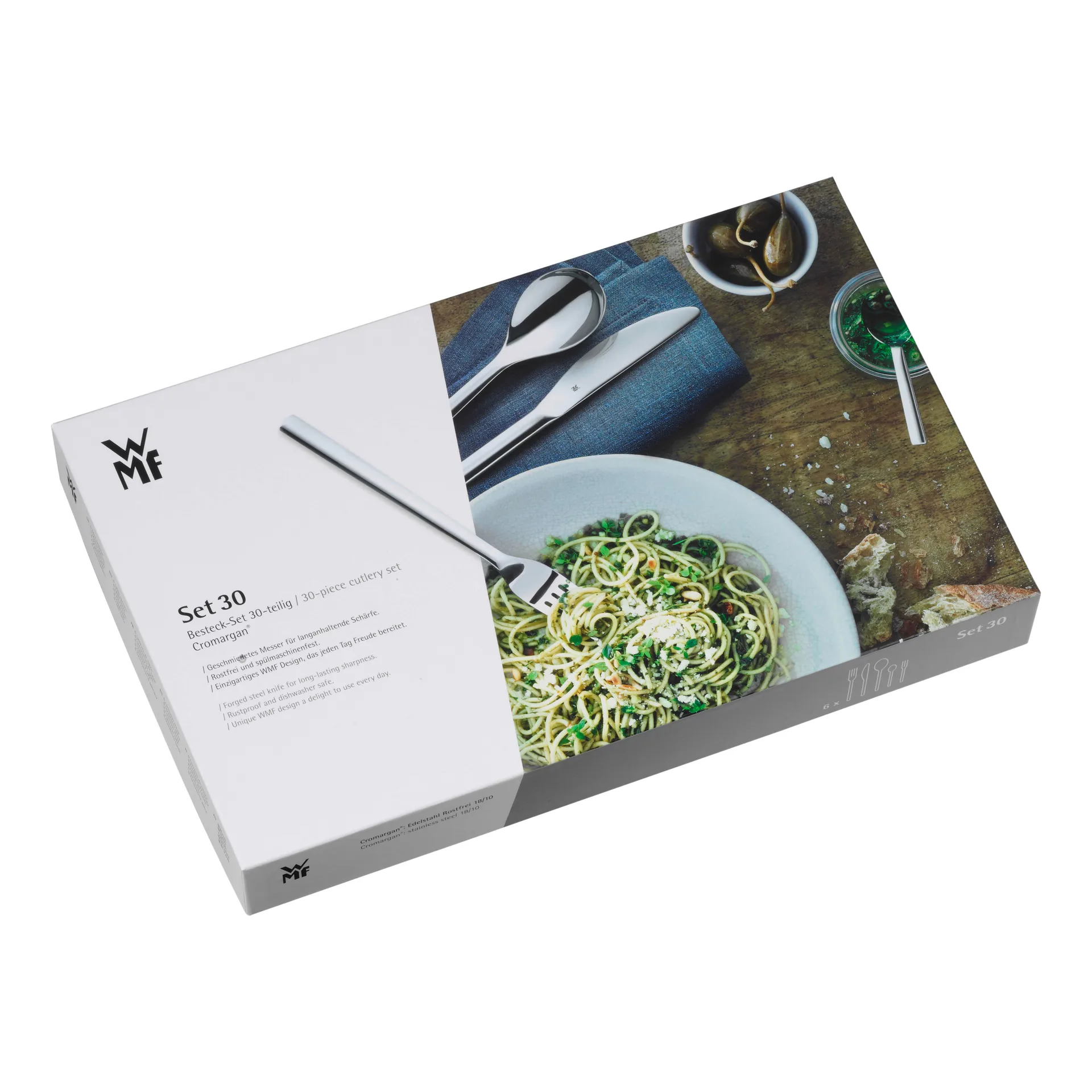 Couverts Denver Cromargan brillant, 30 Pièces WMF