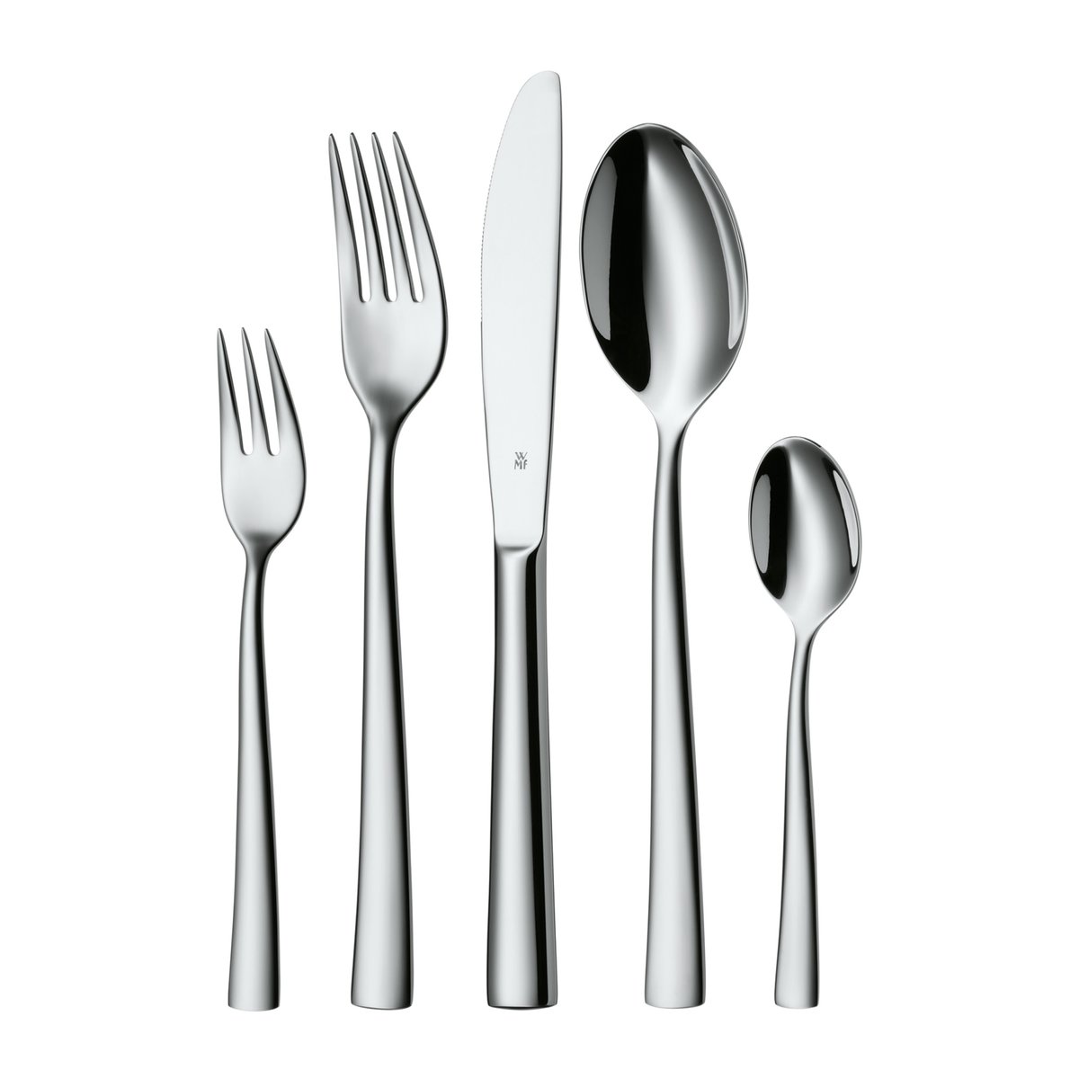 WMF Couverts Philadelphia 60 Pièces Brillant | Design Scandinave | Sets de couverts | Argenté