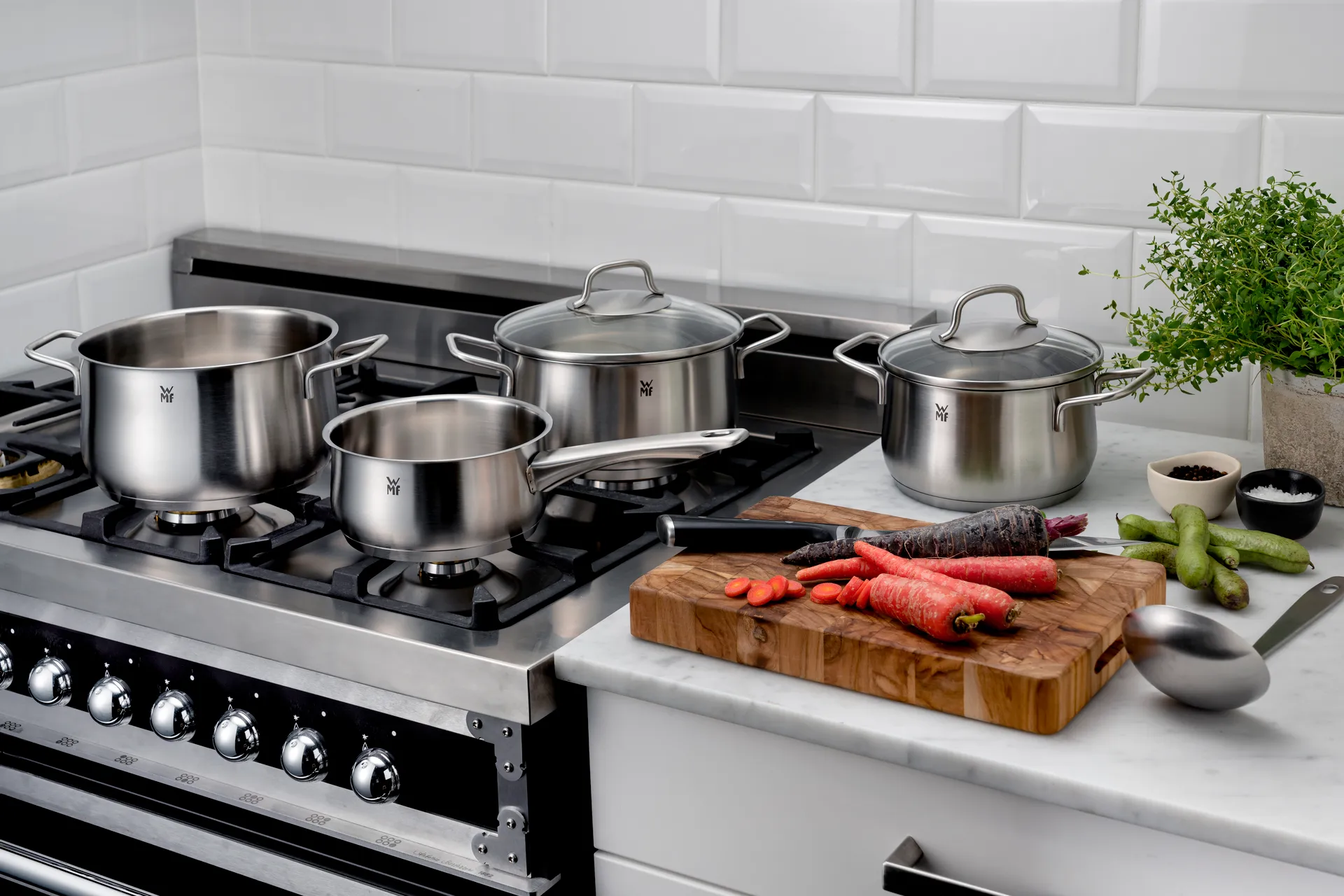 Set de casseroles Mattea 5 Pièces, Acier inoxydable WMF