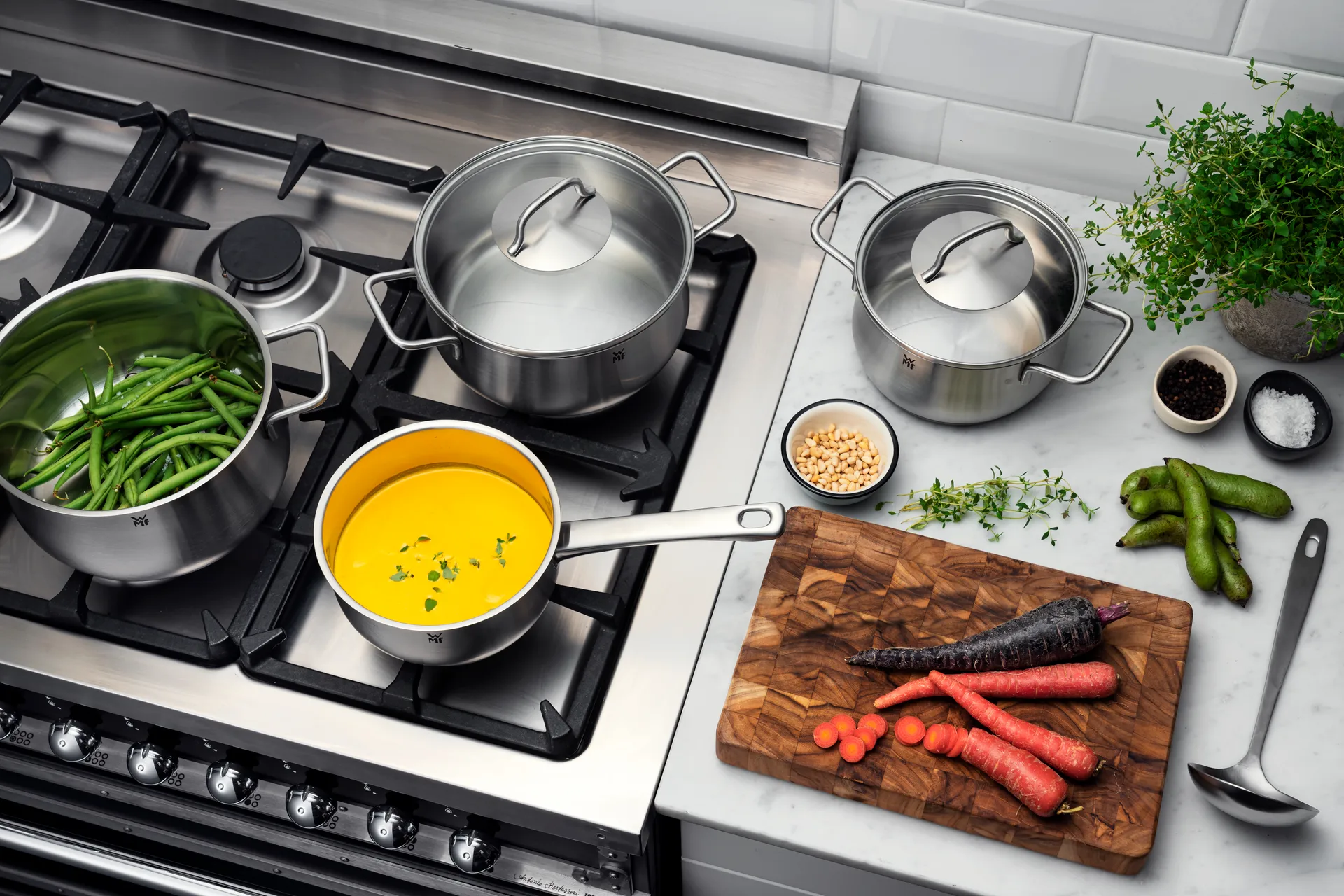 Set de casseroles Mattea 5 Pièces, Acier inoxydable WMF