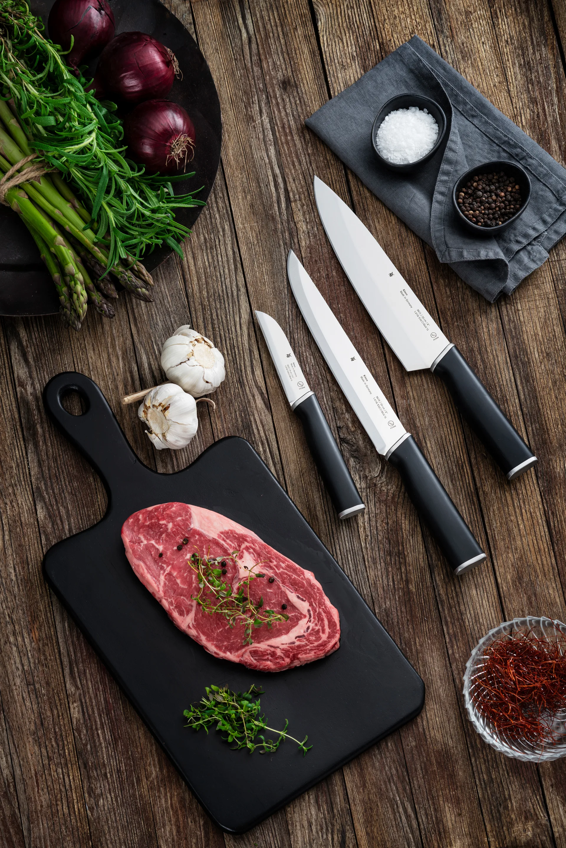 Set de couteaux Kineo cromargan 3 Pièces, Acier inoxydable WMF