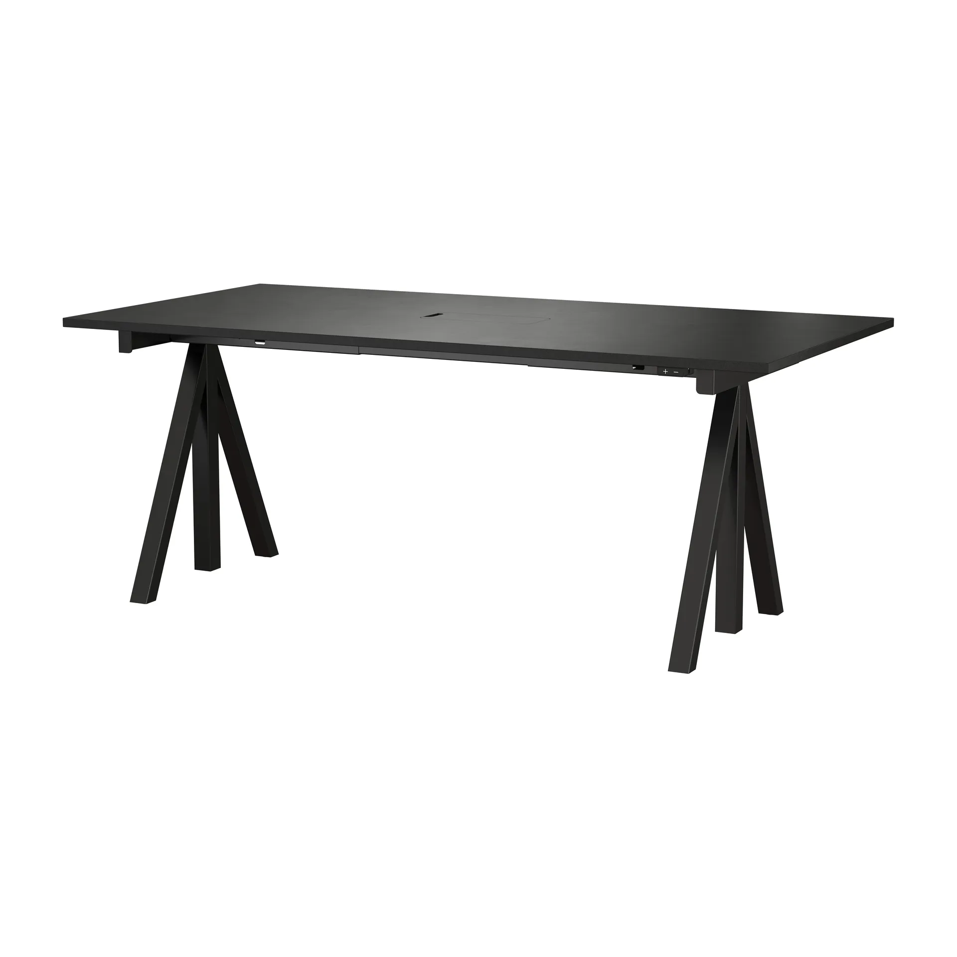 Bureau réglable Works noir à hauteur réglable 90x180 cm Works