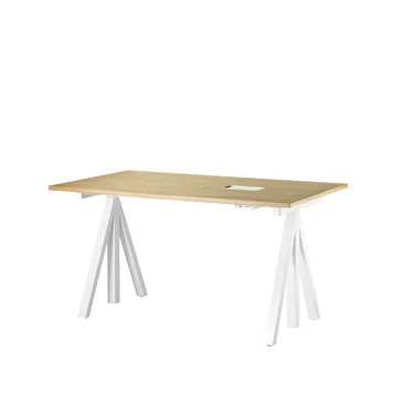 Bureau Works - chêne & blanc - Works