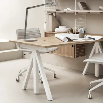 Bureau Works - chêne & blanc - Works