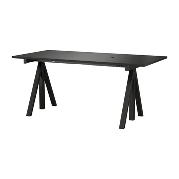 Bureau Works noir 78x160 cm - Works