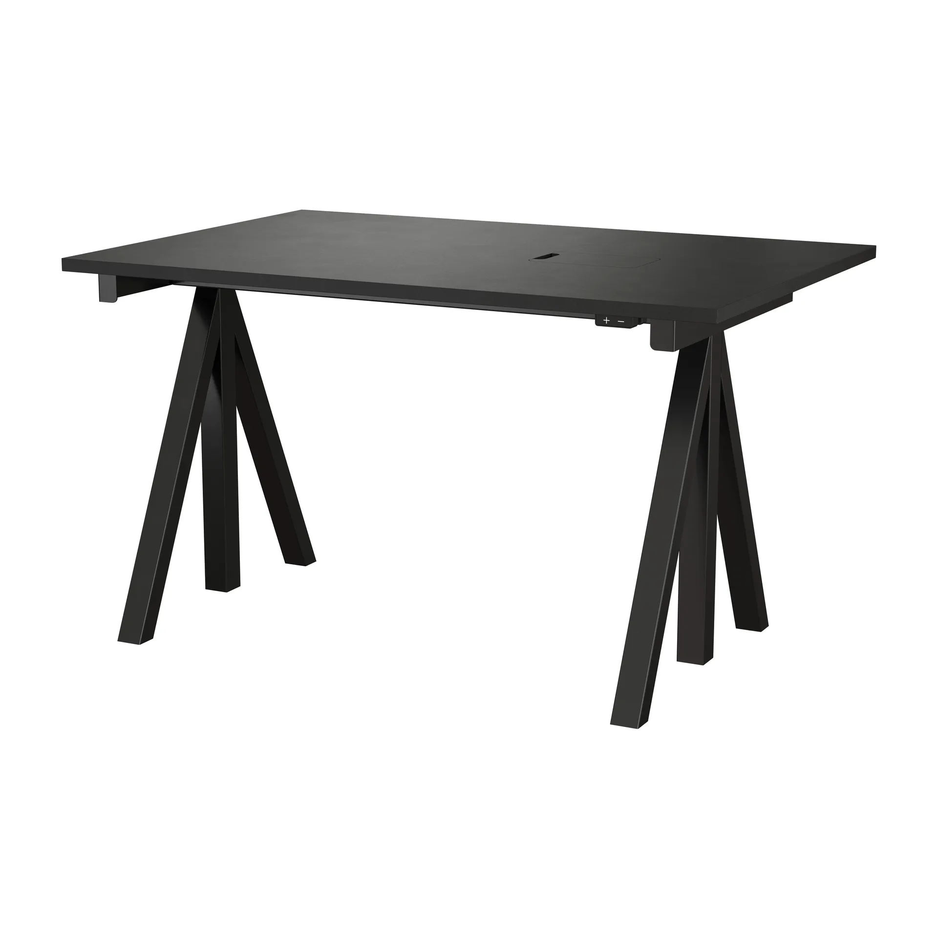 Support de bureau Works hauteur réglable, Noir Works