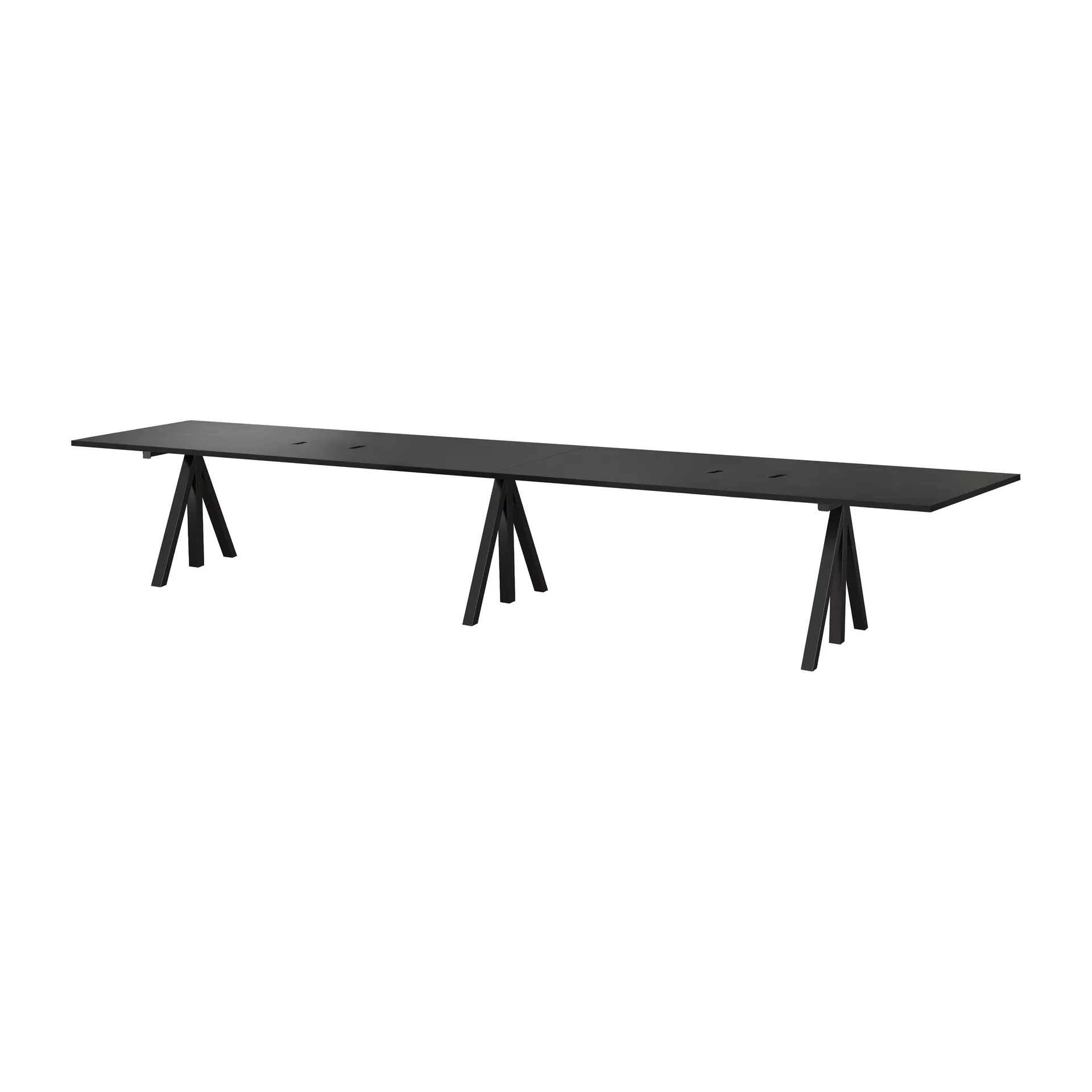 Table de conférence Works à hauteur réglable 90x360 cm,  Works