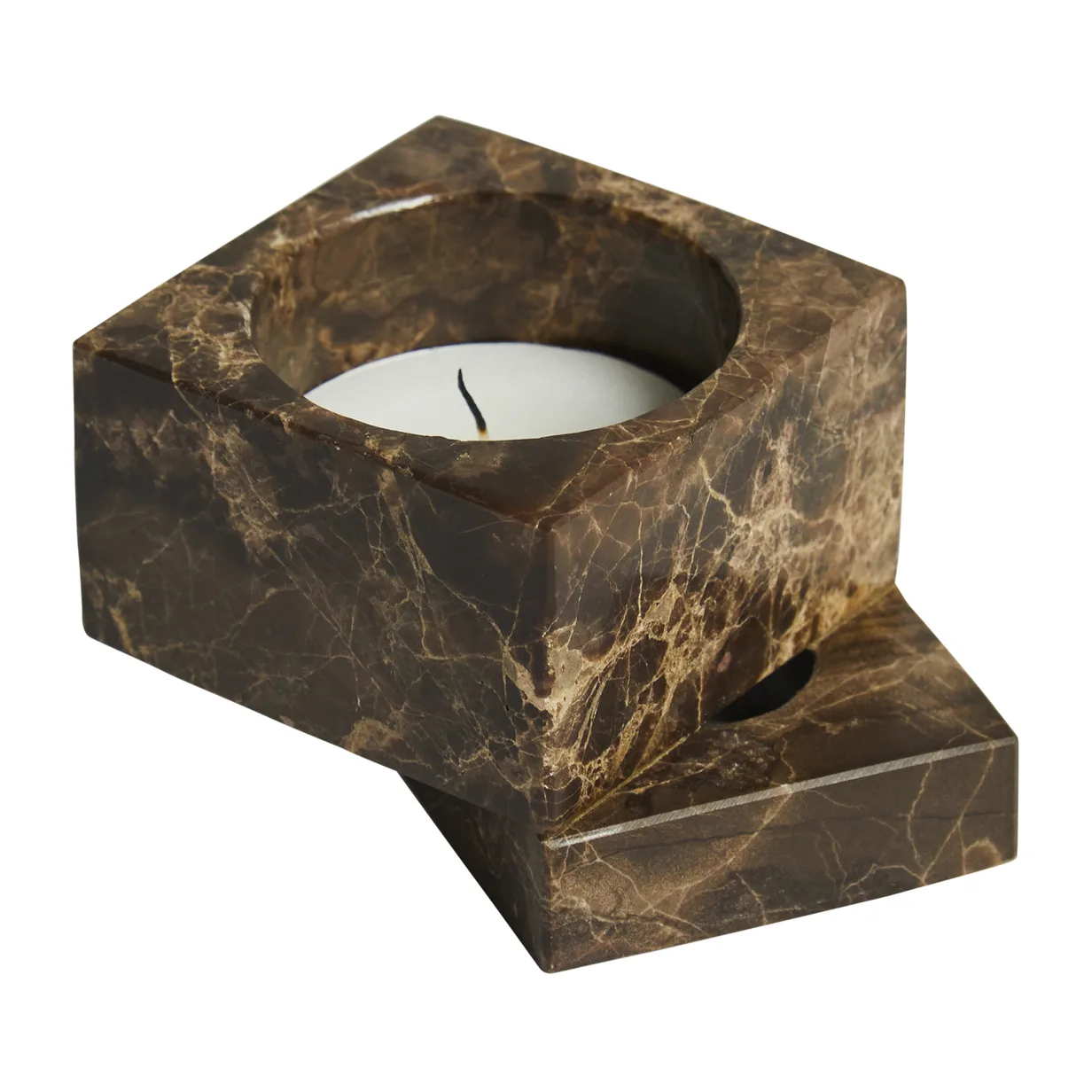 1 photophore en marbre Jeu de dés, Vert Woud