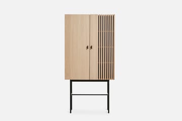 Armoire Array, 80cm - Chêne pigmenté blanc - Woud