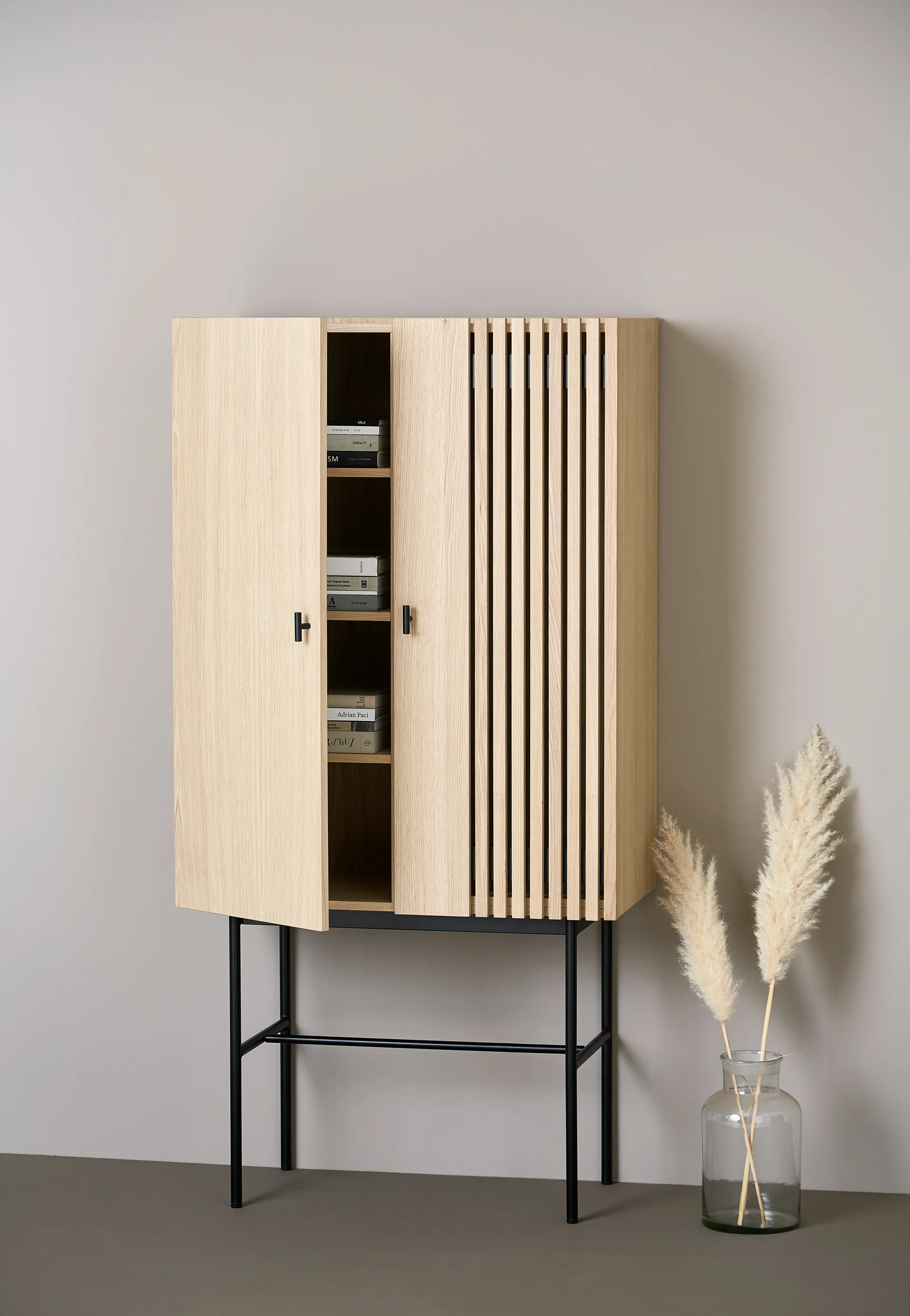Armoire Array, 80cm, Chêne pigmenté blanc Woud