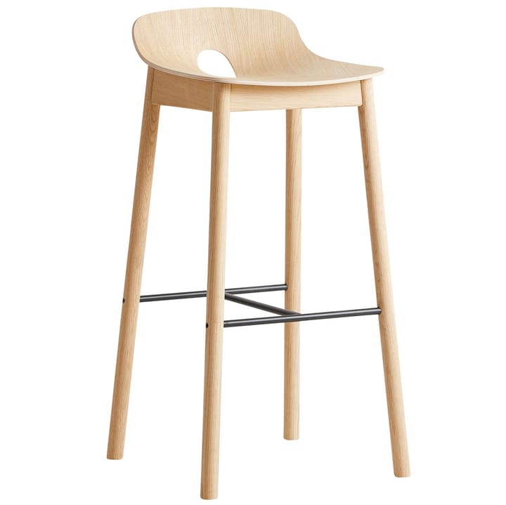 Chaise de bar Mono - Chêne pigmenté blanc - Woud